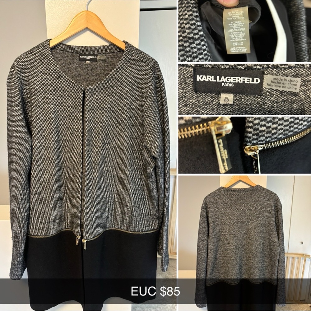 Zipper Longline Cardigan